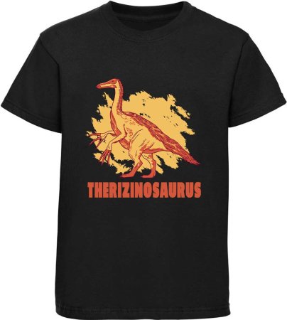 Children's printed t-shirt with Therizinosaurus